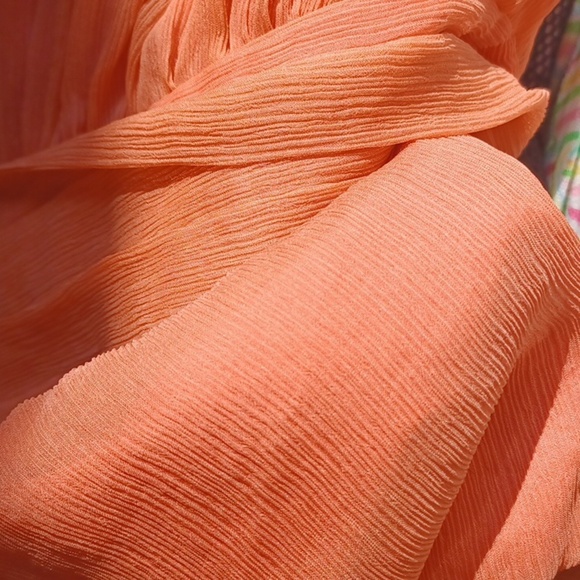 NWT J. Crew Juliet Dress, Dark Orange in Silk Chiffon - Picture 8 of 8